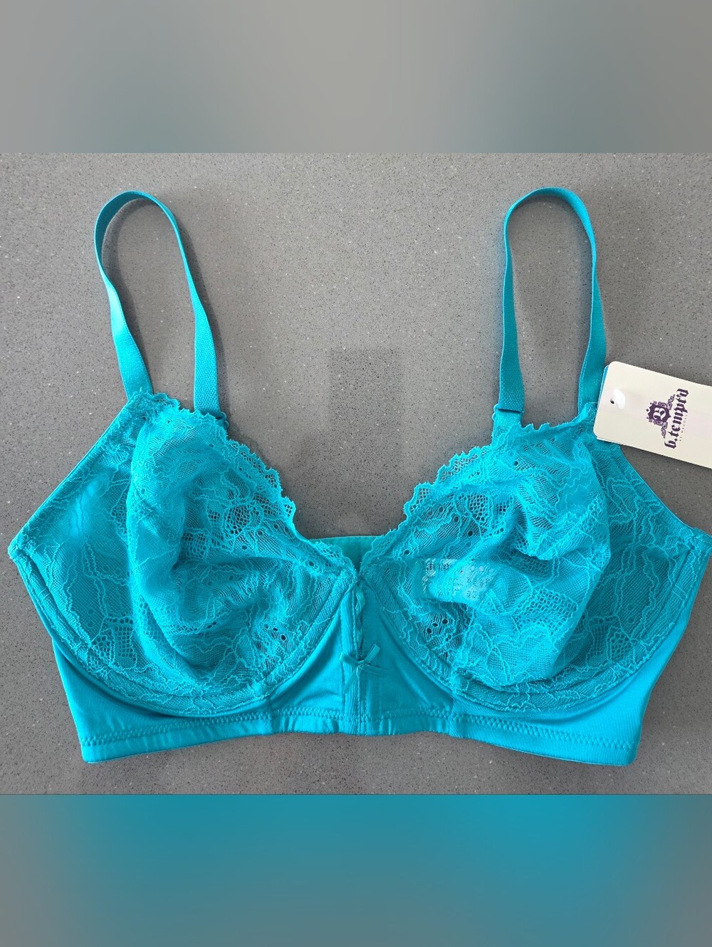 b.tempt'd by Wacoal Teal Lace Underwire Bra